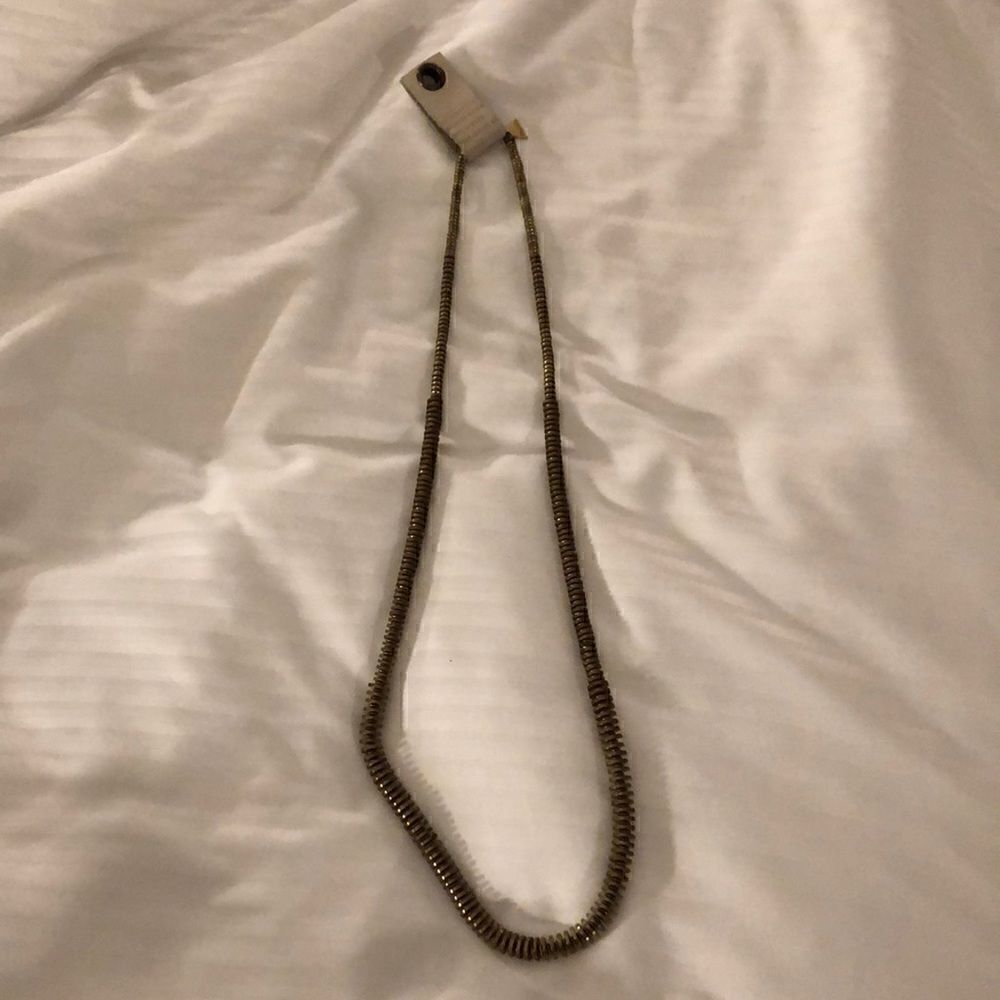 Anthropologie seraphine snake gold necklace NWT
